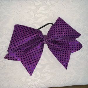Purple Cheer Bow